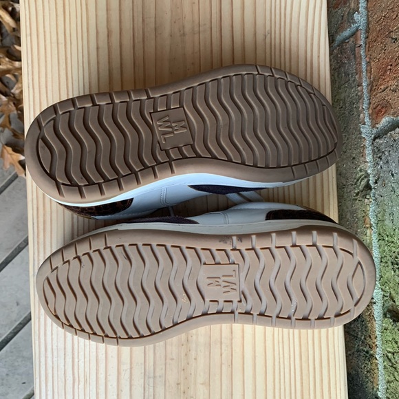 Court Sneakers in Leather and Cheetah Calf Hair - Picture 4 of 8